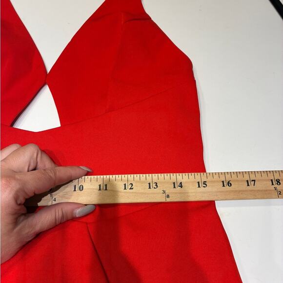 NWT Mac Duggal 27434 Red High Slit Gown Sz 8 MSRP $358 - Picture 13 of 14